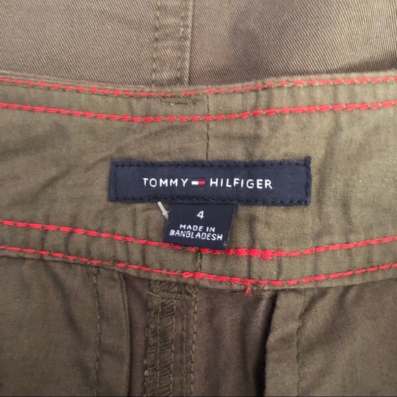 Tommy Hilfiger army green button up skirt - Picture 4 of 4